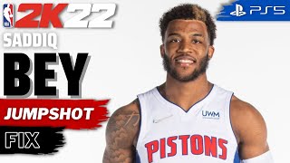 Saddiq Bey Jumpshot Fix  NBA 2K22 PS5 [upl. by Sixele]