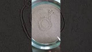 beautiful sand art easy amp simple drawing  frog 🐸 ⚘️🙏 [upl. by Bak]