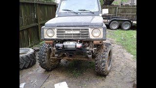 Mounting plate and winch install pt1 smittybilt xrc 9500  defiant armor base plate suzuki samurai [upl. by Fang]