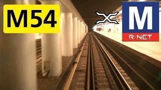 🚇 GVB Rnet Amsterdam Metrolijn 54 Cabinerit Centraal Station  Gein Drivers view POV [upl. by Fanya923]