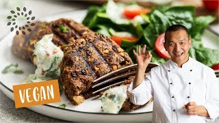 Bratlinge aus schwarzen Bohnen Rezept  Vegan [upl. by Oneill]