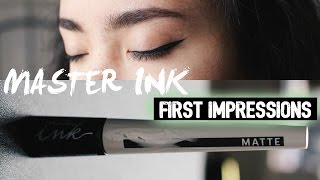 Maybelline Master Ink  First Impressions [upl. by Sirrom]