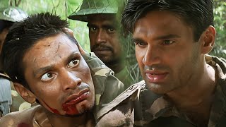 इसको देख कैसे घूर रहा है बता दे वरना बहुत मरूंगा  Jungle Hindi Movie Best Scene [upl. by Ocirderf890]