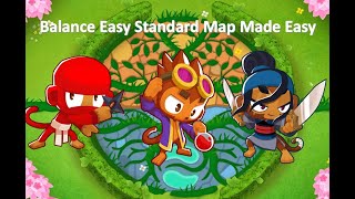 BTD6 Black Border Guide Intermediate Maps BalanceEasy Standard Map [upl. by Anilra357]