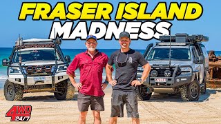 FRASER ISLAND AT ITS BEST Shaunos 200 vs Grahams Y62  insane tailor fishing amp Ngkala Rocks fails [upl. by Celesta]