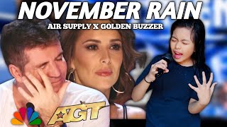 Golden Buzzer  Simon Cowell cried when she heard the song AIR SUPPLY with an extraordinary voice [upl. by Gilus]