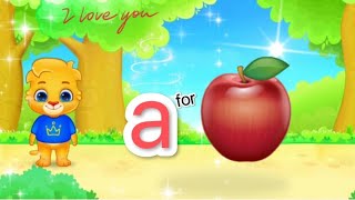 a for apple Small Alphabet  Musical  Kids Learning  Cartoon  crazykids viralvideo [upl. by Ybbor]