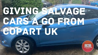 Giving salvage cars a go from copart uk LETS SEE HOW THIS GOES [upl. by Eicnan]