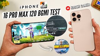 iPhone 16 Pro Max 120 FPS BGMI Test  Heating amp Battery Test  BGMI 35 Update 🔥 [upl. by Derwin]