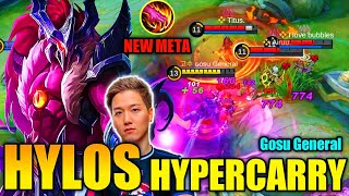 NEW META Hylos Jungle Hypercarry Best Build  Gameplay By Gosu General  MLBB [upl. by Ecinahc]