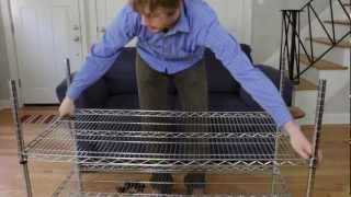 How to Assemble Wire Shelving Racks [upl. by Wilkison]