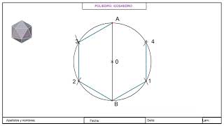 Trazado del icosaedro [upl. by Akirat]