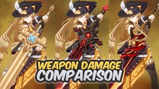 R5 Ultimate Overlords Mega Magic Sword VS R1 WGS VS R1 Redhorn  Navia Weapon Comparison [upl. by Medwin]