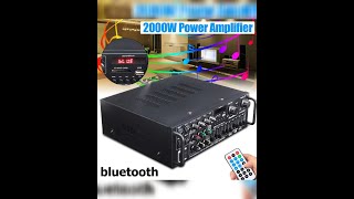 High power Amplifier DC 12V 220V AMP speaker 4 channel Bluetooth 5 0 Equalizer by AliExpress com [upl. by Anglim550]