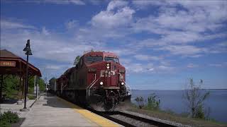 Chasing Canadian Pacific 650 along the DampH CP Canadian Mainline [upl. by Eimareg]