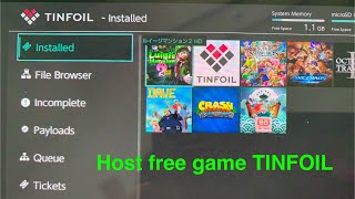 Host games free on tinfoil NINTENDO SWITCH [upl. by Anitsirhcairam]