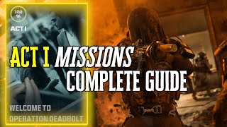 ACT 1 GUIDE for ALL MISSIONS in Modern Warfare Zombies  ALL Missions EXPLAINED [upl. by Bolt]