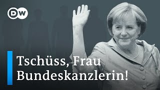 Großer Zapfenstreich für Angela Merkel  DW Nachrichten [upl. by Euqinorev]