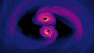 Simulation Reveals Spiraling Supermassive Black Holes [upl. by Swithbart]