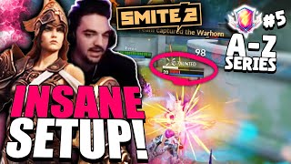 Athena has some INSANE SETUP in Smite 2  Elite Ranked Conquest [upl. by Neemsay]