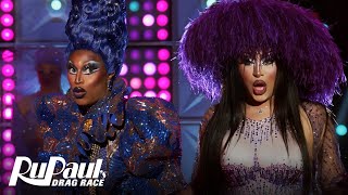 Morphine Love Dion amp Sapphira Cristál’s Lip Sync For The Win 👀  RuPaul’s Drag Race [upl. by Redd]