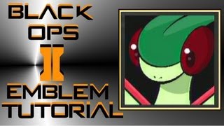 Call of Duty Black Ops 2  Flygon Pokemon Emblem Tutorial [upl. by Julienne]