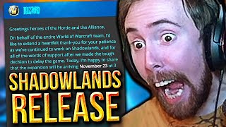 Shadowlands RELEASE DATE Asmongold Reacts to NEW Story Trailer [upl. by Asseralc912]