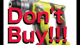 Ryobi sds drill review [upl. by Nnylhsa]