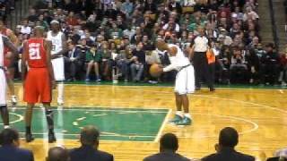 Prettiest Jump Shot in the league Ray Allen shoots free throw [upl. by Grace]