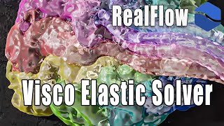 Realflow for Cinema 4d the Viscoelastic Solver [upl. by Maisie]