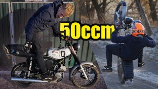 50ccm SimsonWHEELIES Technik für JEDEN  Selbstexperiment Challenge 08 [upl. by Usanis934]