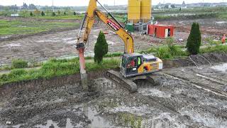 Freeway Roadbed Solidification by Soil Stabilization System [upl. by Curkell]