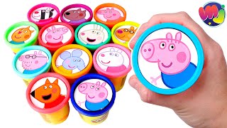 SORPRESAS DIVERTIDAS de PEPPA PIG y PLAY DOH 🌈 🐷 🎉 Videos de Peppa Pig para niños [upl. by Columbine]