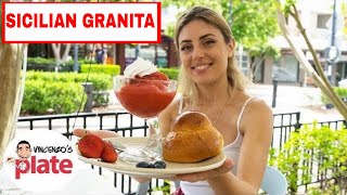 SICILIAN GRANITA AND BRIOCHE RECIPE  Granita Siciliana al Limone Italian Lemon Ice Recipes [upl. by Oluap583]