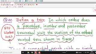 Lec40Graph TheoryGTU Exam Questions [upl. by Ylloj308]