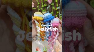 Crochet Jellyfish 🪼 Visit my channel for the tutorial crochet crochetjellyfish amigurumi [upl. by Suoicerpal]