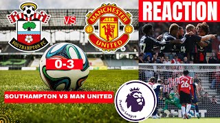 Southampton vs Manchester United 03 Live Premier League Football EPL Match Score Highlights Utd [upl. by Vitia]