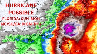 DEBBY SHIFTS WEST Hurricane Impacts Possible [upl. by Bekelja886]