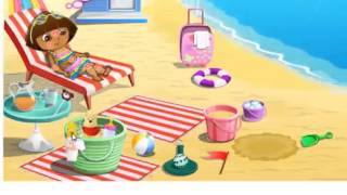 Dora Dessins Animés Episode 03 Dora a la plage [upl. by Esinal458]