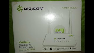 How to Configure DIGICOM ZING Series Router [upl. by Sakram]