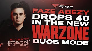 ATLANTA FAZE PRO PLAYER ABEZY DROPS 40 KILLS IN COD WARZONE DUOS WIN [upl. by Roid524]