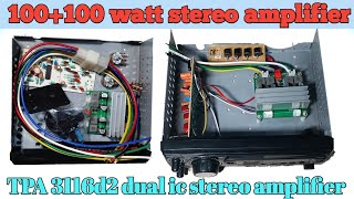 100100watt stereo amplifierTPA 3116d2 dual ic stereo amplifier [upl. by Annail]