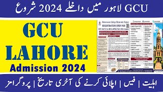 GCU lahore admission 2024  Latest admissions 2024 GC university lahore MsMphil admission 2024 [upl. by Nodrog377]