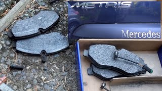 Mercedes METRIS Front Brake Pads Replacement Замена передних тормозных колодок Mercedes METRIS [upl. by Nathanial]