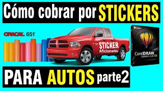 cuanto debo cobrar por stickers para auto [upl. by Pond]