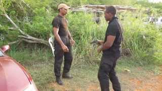 Captain Robert Hibbert  Close Quarter Fighting Training Raw Footage WTA Jamaica [upl. by Rollins]