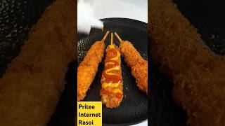 Korean corn Dog recipe asmr food youtubeshorts [upl. by Kathy114]