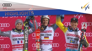 Highlights  Strasser celebrates an incredible maiden victory in Stockholm  FIS Alpine [upl. by Nanah159]