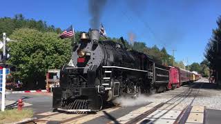 Great Smoky Mountains Railroad 1702 Tuckasegee River 2018 [upl. by Lean]