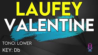 Laufey  Valentine  Karaoke Instrumental  Lower [upl. by Anthiathia]